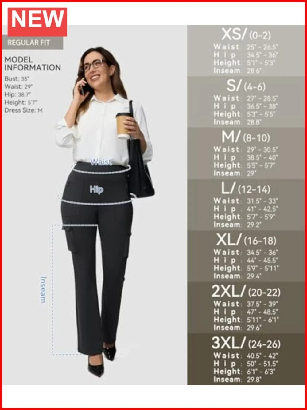 High Waisted Flare Yoga Leggings with 6 Pockets Bootcut Pants